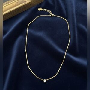 Dior Gold Necklace with Elegant Pendant